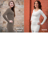 Load image into Gallery viewer, Round Neck Long Sleeve Dress