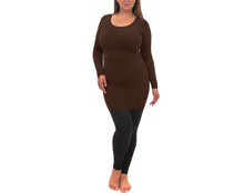 Load image into Gallery viewer, ELIETIAN Solid Long Sleeve Scoop Neck Dress-Plus 4 Colors - Tailored West Fashion Boutique
- 2