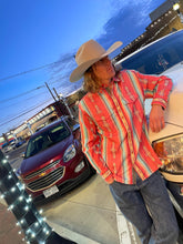 Load image into Gallery viewer, Men’s Southwest Stripe Shirt - Coral