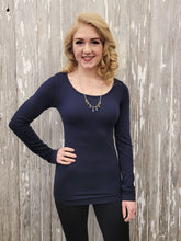 Load image into Gallery viewer, Round Neck Long Sleeve Top