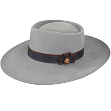 Load image into Gallery viewer, Tailored West Renegade® Cowpuncher Western Hat - Gun Metal Bailey Hat