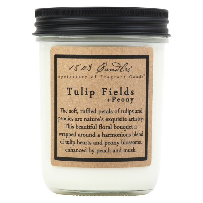 1803 Tulip Fields + Peony Candle