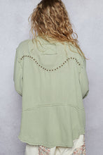 Load image into Gallery viewer, Denim Button Down Shirt with Western-Style Yoke - Pistachio
