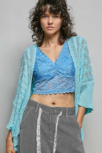 Load image into Gallery viewer, Open Knit Cardigan - Electric Blue
