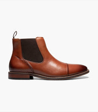 Load image into Gallery viewer, Maury Cap Toe Chelsea Boot - Cognac
