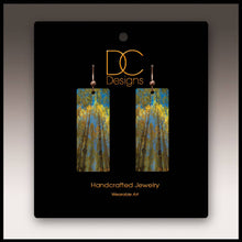 Load image into Gallery viewer, Bright Summer Aspen Nature Banner Earrings
