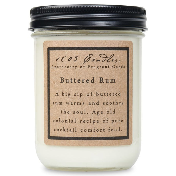 1803 Buttered Rum Jar Candle