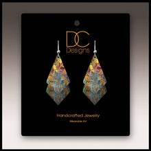 Load image into Gallery viewer, Forest Foliage Dangle Stack Handmade Earrings
