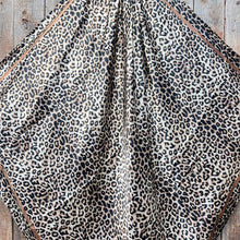 Load image into Gallery viewer, Tan Leopard Wild Rag - Western Scarf
