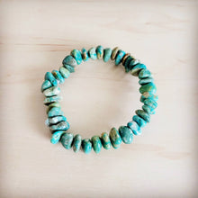 Load image into Gallery viewer, Chunky Genuine Natural Turquoise Beaded Bracelet 802b
