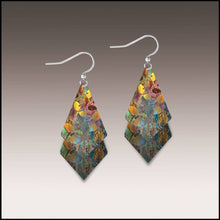 Load image into Gallery viewer, Forest Foliage Dangle Stack Handmade Earrings
