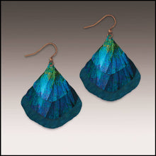 Load image into Gallery viewer, Blue Nature Abstract Ginkgo Multilayer Earrings

