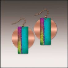 Load image into Gallery viewer, Multicolor Copper Accent Multilayer Earrings
