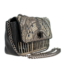 Load image into Gallery viewer, Tailored West Mary Frances All Keyed Up Convertible Crossbody Handbag Bag Music themed bag
