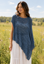 Load image into Gallery viewer, Open Knit Asymmetrical Shawl
