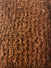 Load image into Gallery viewer, Open Knit Asymmetrical Poncho Top - Burnt Orange
