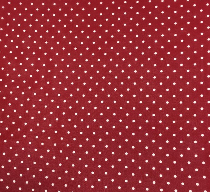 Polka Dot Silk Wild Rag Scarf - Red  34-inch