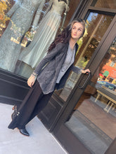 Load image into Gallery viewer, Cascading Thermal Cardigan - Black
