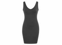 Load image into Gallery viewer, One-Size Reversible V-Neck/Scoop Neck Thigh-Length Layering Sleeveless Dress/Top
