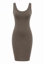 Load image into Gallery viewer, One-Size Reversible V-Neck/Scoop Neck Thigh-Length Layering Sleeveless Dress/Top
