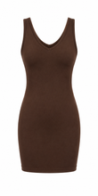 Load image into Gallery viewer, One-Size Reversible V-Neck/Scoop Neck Thigh-Length Layering Sleeveless Dress/Top
