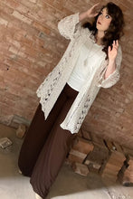 Load image into Gallery viewer, Tailored West Palazzo Pants Chocolate Brown

