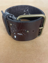 Load image into Gallery viewer, One-of-a-Kind Handmade Leather Cuffs with Metal Buckles
