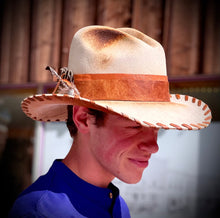 Load image into Gallery viewer, Renegade® Hickstead Western Hat with Leather Stitched Brim - Mist
