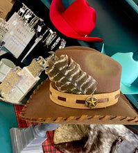 Load image into Gallery viewer, Customized Tombstone 2X Western Hat Pecan
