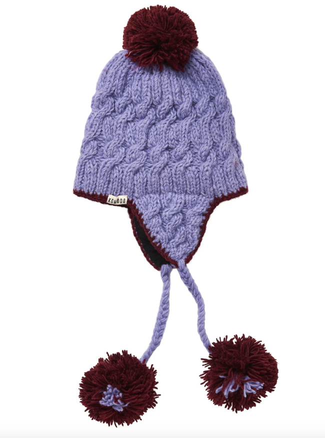 Tailored West Komodo FLUFF Fleece Lined Lambswool Hat -Lavender