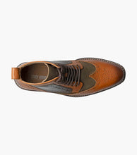 Load image into Gallery viewer, Finnegan Wingtip Lace Up Boot - Olive Multi
