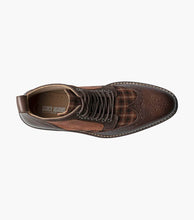 Load image into Gallery viewer, Finnegan Wingtip Lace Up Boot - Brown Multi

