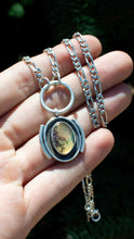 Load image into Gallery viewer, Fire Opal Peony Sterling Silver Necklace Handcrafted in Colorado
