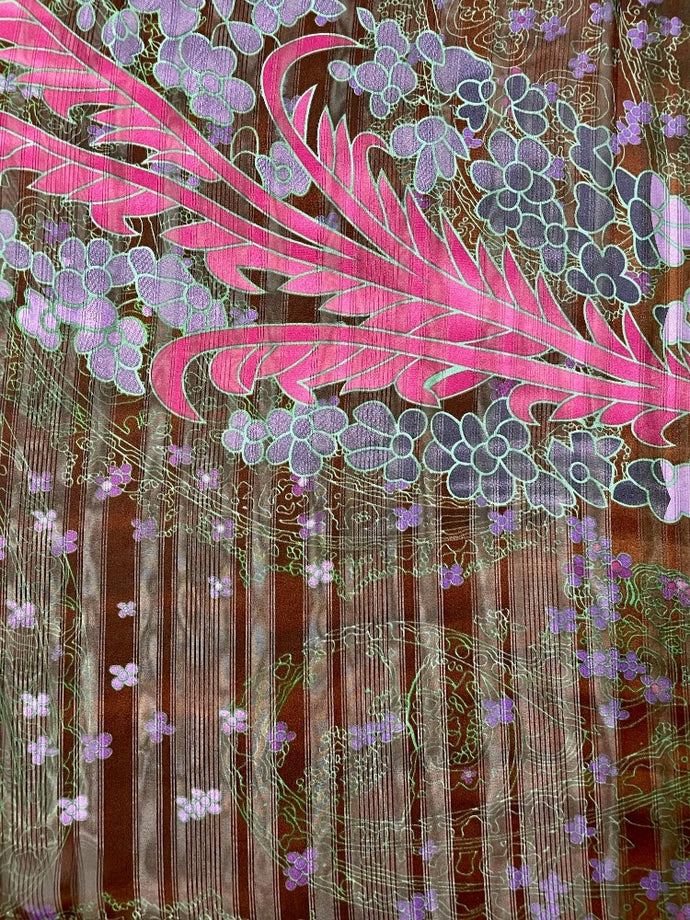 Tailored West Cascade Wrap High Country Floral brown fuchsia lavender teal Designed and handmade in America by Tailored West™