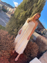 Load image into Gallery viewer, Sleeveless Crochet and Lace Maxi Dress - Natural
