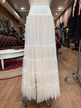 Load image into Gallery viewer, Shear Tiered Summer Skirt - Cream
