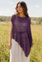 Load image into Gallery viewer, Open Knit Asymmetrical Shawl
