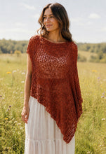 Load image into Gallery viewer, Open Knit Asymmetrical Shawl
