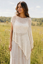 Load image into Gallery viewer, Open Knit Asymmetrical Shawl
