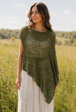 Load image into Gallery viewer, Open Knit Asymmetrical Shawl
