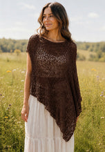 Load image into Gallery viewer, Open Knit Asymmetrical Shawl
