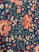 Load image into Gallery viewer, Maxi Skirt with Side Slit - Blue Coral Floral
