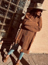 Load image into Gallery viewer, Tailored West Burnt Topaz Open Front Chenille Cardigan  
