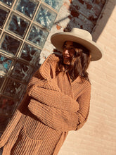 Load image into Gallery viewer, Tailored West Burnt Topaz Open Front Chenille Cardigan  
