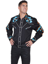 Load image into Gallery viewer, Men's Western Phoenix Shirt  - Black
