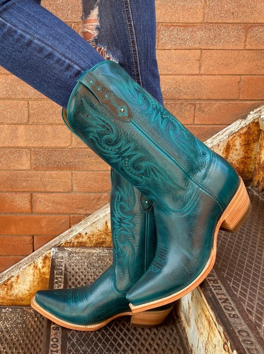 Paradise Boots - Laguna Blue Black Star Boots