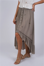 Load image into Gallery viewer, Bohemian Dipped Hem Skirt- Mushroom
