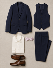 Load image into Gallery viewer, *CUSTOM* Michael Kors Super 130's Sterling Wedding Suit - Navy
