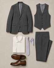 Load image into Gallery viewer, *CUSTOM* Michael Kors Super 130's Sterling Wedding Suit - Steel Grey
