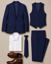 Load image into Gallery viewer, *CUSTOM* Jackson James Gold Super 120's suit - Dark Indigo

